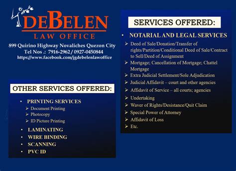 notary public quezon city|De Belen Law Office .